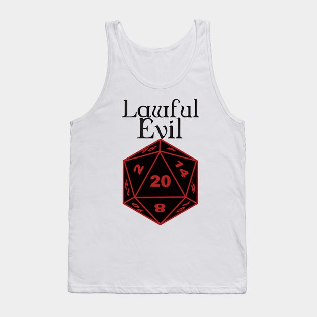 Lawful Evil Alignment Tank Top by DennisMcCarson